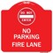 Signmission Do Not Enter No Parking Fire Lane W/ Graphic Heavy-Gauge Aluminum Sign, 18" x 18", RW-1818-9981 A-DES-RW-1818-9981 - alternate 1